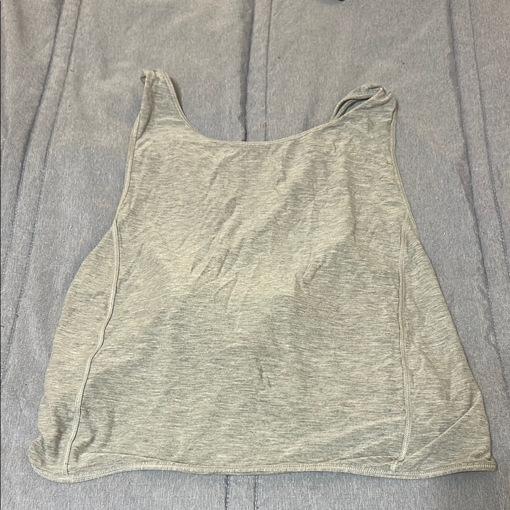 Lululemon Athletica Light Gray Tank Top